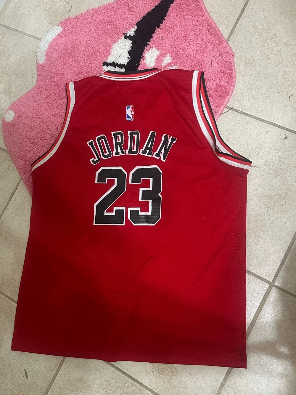 Nike Swingman Jordan jersey med Chicago Bulls Red #23 Basketball Jersey